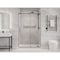 Anzzi Madam Series 76-in. x 48-in. Frameless Sliding Shower Door in Matte Black/Brushed Gold SD-AZ13-01MBBG - alternate 1